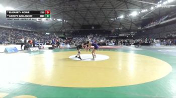 Girls 3A 145 lbs Cons. Round 4 - Elizabeth Noble, Lynnwood (Girls) vs Caitlyn Gallagher, Edmonds-Woodway (Girls)