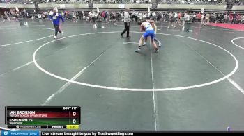 145 lbs Cons. Round 2 - Espen Pitts, Wisconsin vs Ian Bronson, Victory School Of Wrestling