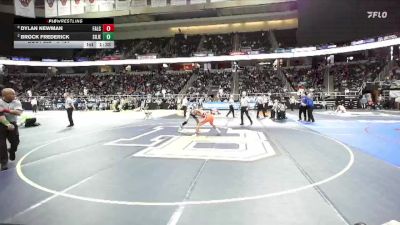 II-124 lbs Semifinal - Dylan Newman, Falconer vs Brock Frederick, South Jefferson