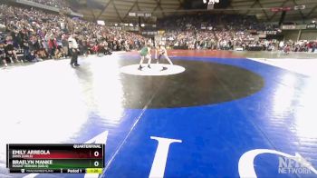 Girls 3A/4A 110 Quarterfinal - Emily Arreola, Davis (Girls) vs Braelyn Manke, Mount Vernon (Girls)