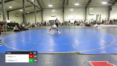 110 lbs Final - Isaac Jung, Morris Fitness Wrestling Club - (A) vs Cody Clarke, Roundtree Wrestling Academy