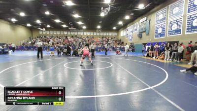 105 lbs Cons. Round 3 - Breanna Ryland, Monache vs Scarlett Doyle, Liberty (Bakersfield)