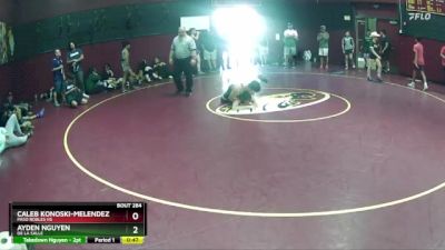 174 lbs Cons. Round 1 - Caleb Konoski-Melendez, Paso Robles HS vs Ayden Nguyen, De La Salle