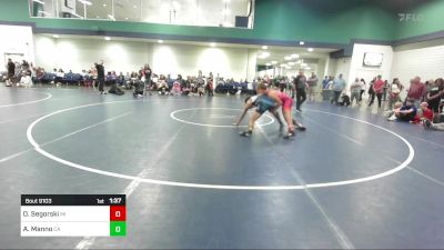 157 lbs Round Of 64 - Owen Segorski, MI vs Anthony Manno, CA