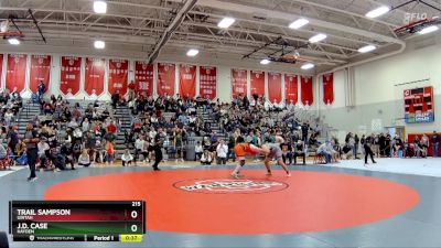 215 lbs Cons. Round 5 - J.D. Case, Hayden vs Trail Sampson, Uintah