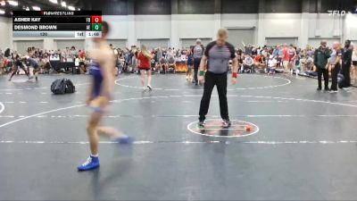 120 lbs Round 1 (4 Team) - Asher Kay, Funky Bunch vs Desmond Brown, Alpha Elite