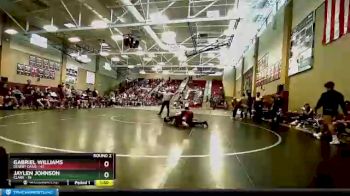 160 lbs Round 2 (10 Team) - Gabriel Williams, Desert Oasis vs Jaylen Johnson, Clark