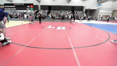 101-I2 lbs Rr Rnd 3 - Jacob Baker, Linden Street Wrestling Club vs Holden Ward, Rocky Point