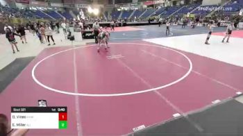 132 lbs Consolation - Daniel Vines, Kansas Good Guys vs Ezekiel Miller, All American Training Center