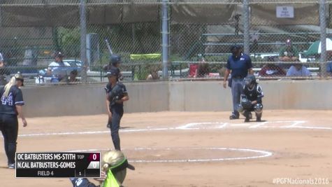 OC Batbusters Stith vs Nor Cal Batbusters Gomes   2016 18U Premier PGF Nationals