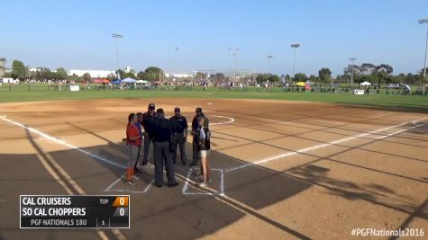California Cruisers vs So Cal Choppers Game 1   2016 18U Premier PGF Nationals