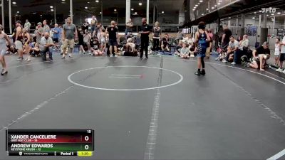 80 lbs Semis (4 Team) - Andrew Edwards, Keystone Krush vs Xander Canceliere, Grit Mat Club