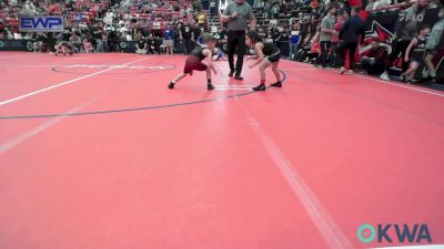 52 lbs Round Of 16 - Ky Kemble, Ponca City Wildcat Wrestling vs Chance Chill, Perry Wrestling Academy