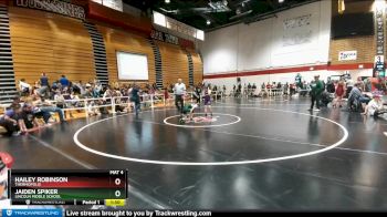 73-80 lbs Round 5 - Jaiden Spiker, Lincoln Middle School vs Hailey Robinson, Thermopolis