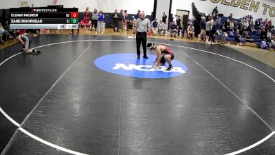 160 lbs Cons. Semi - Elijah Palmer, New Castle vs Zane Moorhead, Kiski