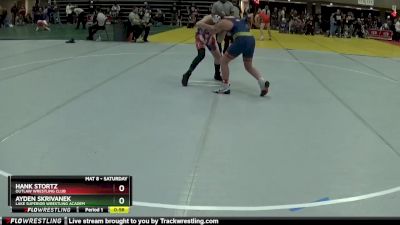 130 lbs Cons. Semi - Hank Stortz, Outlaw Wrestling Club vs Ayden Skrivanek, Lake Superior Wrestling Academ