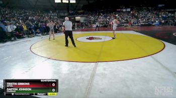 4A 138 lbs Quarterfinal - Daeton Johnson, Chiawana vs Tristin Gibbons, Bethel