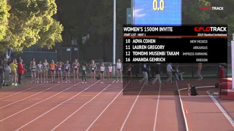 Women's 1500m, Invite