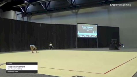 Nicole Herkenhoff - Clubs, Kris Power Tumbling - 2021 USA Gymnastics Championships
