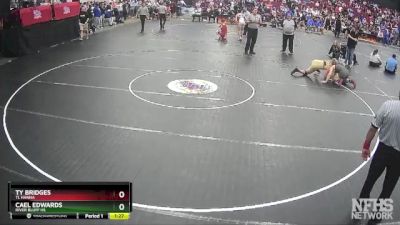 5A 144 lbs Quarterfinal - Ty Bridges, Tl Hanna vs Cael Edwards, River Bluff Hs