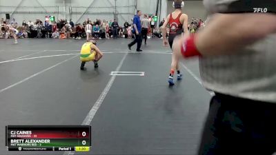 100 lbs Round 1 (4 Team) - CJ Caines, Mat Assassins vs Brett Alexander, Mat Warriors Red