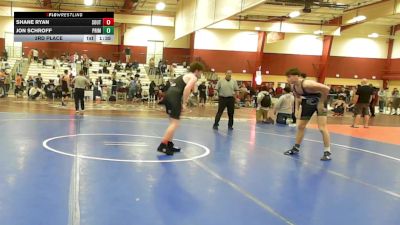 165 lbs 3rd Place - Shane Ryan, South Side Wrestling Club vs Jon Schroff, Prime Wrestling Club