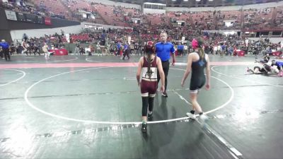 85 lbs Cons. Semi - Keilana Rodgers, De Soto Youth Wrestling vs Elaine Sommer, St. Croix Falls Saints