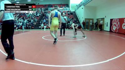 157 lbs Quarterfinal - Christian Friel, North Canton (Hoover) vs Luke Walenciak, Wooster
