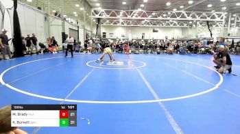 100 lbs Semifinal - Michael Brady, PA Alliance ES A vs Kayne Burkett, Orchard WC