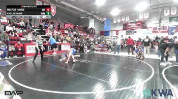 80 lbs Quarterfinal - Dalton Hayes, Vinita Kids Wrestling vs Callie Davis, Hornet Wrestling Club