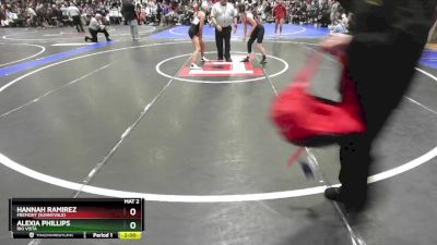 110 lbs Champ. Round 1 - Alexia Phillips, Rio Vista vs Hannah Ramirez, Fremont (Sunnyvale)