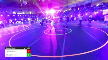 156 lbs Quarterfinal - Landyn Phillips, Maize WC vs Jared Rackley, Conifer Lobos