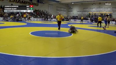 129 lbs Consi Of 32 #2 - Corbyn Robison, Westlake (UT) vs Connor Glory, Delbarton (NJ)