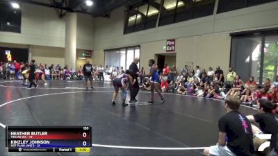 155 lbs Round 1 (6 Team) - Heather Butler, Trojan WA vs Kinzley Johnson, Not Plain Jane`s