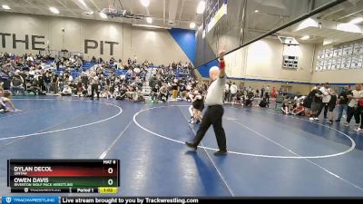 60 lbs Cons. Round 4 - Dylan DeCol, Uintah vs Owen Davis, Riverton Wolf Pack Wrestling