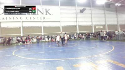 90 lbs 1st Place Match - Caleb Heyder, Sanderson Wrestling Academy vs Wyatt Sweitzer, Sanderson Wrestling Academy