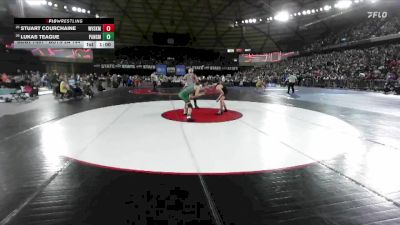 Boys 2A 144 lbs Cons. Round 2 - Lukas Teague, Port Angeles vs Stuart Courchaine, West Valley (Spokane)