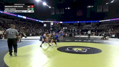 125 lbs Consi Of 16 #2 - Brooklin Cienfuegos, Davis (SJ) vs Arely Garcia, Holtville (SD)