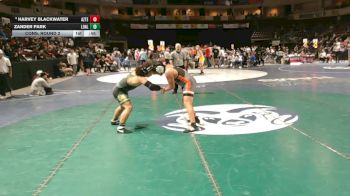 4A 190 lbs Cons. Round 2 - Harvey Blackwater, Aztec vs Zander Park, Los Alamos