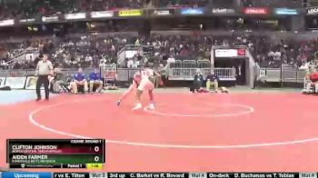 170 lbs Champ. Round 1 - Clifton Johnson, North Central (Indianapolis). vs Aiden Farmer, Evansville Reitz Memorial