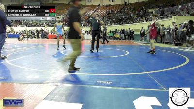 108 lbs Consi Of 16 #2 - Braylin Slover, Tuttle vs Antonio Jr Gonzalez, Enid Junior High