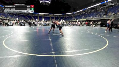 252 lbs Final - Evan Hugar, Montgomery vs Urijah Rivas, Hanover Area