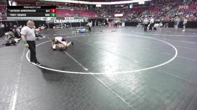 D2-150 lbs Cons. Round 1 - Jayson Arrowood, Antigo vs Trey Zemke, Winneconne