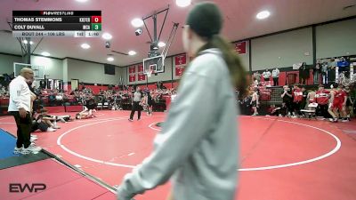 106 lbs Round Of 16 - Thomas Stemmons, Kiefer High School vs Colt Duvall, McAlester