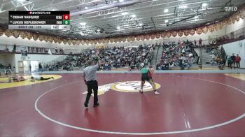 126 lbs Cons. Round 2 - Lukus Heflebower, Evanston vs Cesar Vasquez, Kelly Walsh