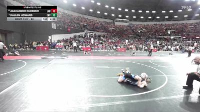 90 lbs Quarterfinal - Kallen Howard, Lakeland Wrestling Club vs Alexander Kuderer, LAW