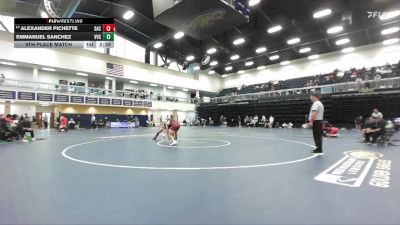174 lbs 9th Place Match - Alexander Pichette, Santa Ana College vs Emmanuel Sanchez, Victor Valley College