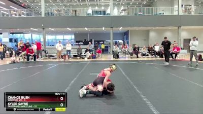 68 lbs Finals (8 Team) - Syler Sayne, Crossroads Wrestling vs Chance Bush, Wolfpack WC