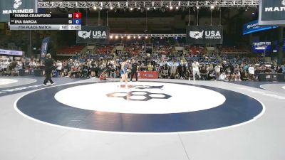 135 lbs 7th Place Match - Iyanna Crawford, North Carolina vs Eva Garcia, California