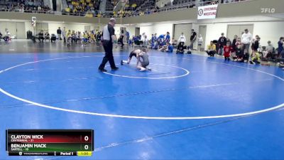 84 lbs Semis & 1st Wrestleback (8 Team) - Benjamin Mack, Sartell vs Clayton Wick, Centennial